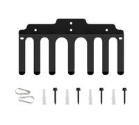 Soporte de Pared para Barra - Colgador De Pared Con 7 Ganchos | Rack de Mancuernas para Garaje | para Barra Kettlebell Mancuerna Gimnasio Casa Garaje Fitness Ejercicio