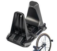 Soporte de pared para bicicleta, estante vertical que ahorra espacio, soporte de exhibición resistente con marco de acero resistente, gancho de almacenamiento de rueda protector, ideal para el lugar