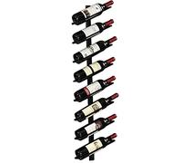 Soporte de pared para botellas de vino, de hierro, apilable e inclinado, diseño simple europeo, almacenamiento de vino decorativo para el hogar, exhibición de vino rústico