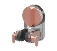 Soporte de pared para cabezal de ducha, soporte de ajustable, construcción segura de mascotas, instalación con un solo y diseño móvil, 7,7 x 8 x 10,5 cm