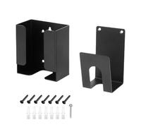 Soporte de pared para cable de carga EV con ganchos dobles en J de acero | Kit organizador de cochera con marco abierto y protector de ranura para enchufe, sistema modular, ahorro de espacio