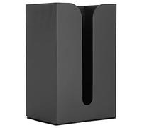 Soporte de pared para caja de pañuelos negro, soporte para baño de baño, organizador de toallas de papel de aluminio