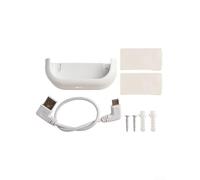 Soporte de pared para cámara Blink Outdoor 4 - Cable corto incluido Soporte Ajustable Carcasa ABS Blanco Sistema de Seguridad Protección del Hogar 84mm