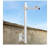 Soporte de pared para cámara de seguridad PTZ, poste de vigilancia de tubo de acero galvanizado