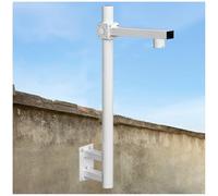 Soporte de pared para cámara de seguridad PTZ, poste de vigilancia de tubo de acero galvanizado
