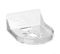 Soporte de pared para cámara de seguridad, soporte acrílico transparente con instalación sin taladro para cámaras y aplicaciones de almacenamiento (transparente)