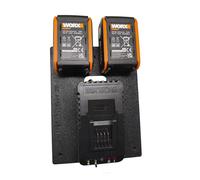 Soporte de pared para cargador - Compatible con Worx WA3880 - Soporte para baterías Powershare de 20 V - Soporte de impresión 3D estable - Organizador de taller