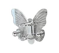 Soporte de pared para cepillo de pelo, gancho de almacenamiento de peine decorativo, organizador de herramientas para el cabello en forma de mariposa para soporte de baño, estante de almacenamiento de