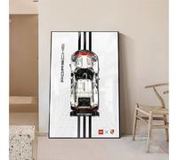 Soporte de pared para coche Lego Technic 42096 Pors*Che 911 RSR Auto, placa de pared, ideas de regalo, tablero de pared, marco de juguetes, recuerdos, coleccionables