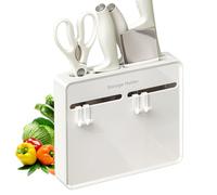 Soporte De Pared Para Cocina, Organizador De Estante Para Tijeras Y Cortador, Cepillo Pelador, Solución De Almacenamiento De Vajilla, Accesorio Para Colgar Que Ahorra Espacio, Práctico Organizador Dur