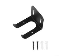 Soporte de pared para cortacésped fácil de instalar, estante de acero resistente para organización de garaje, solución de almacenamiento que ahorra espacio, negro (negro)