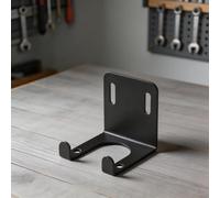 Soporte de pared para cortacésped para almacenamiento de recortadora, organizador de garaje, ahorro de espacio, 2.28 x 2.36 pulgadas, negro (naranja)