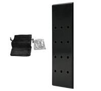 Soporte de pared para dardos, organizador de almacenamiento de juegos de madera, tablero de 12 agujeros con colgante, plataforma de cocción con diseño compacto, rejilla de metal resistente al