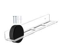 Soporte de pared para discos de hockey sobre hielo, 4 compartimentos, estante de almacenamiento transparente, soporte de presentación, para abuelo, padre, jugador, principiante, coleccionista