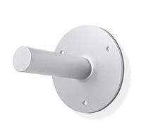 Soporte de pared para discos de pesas, aspecto atemporal de acero inoxidable, capacidad de carga de más de 50 kg, para todos los pesos con orificio de 30 mm, calidad de Alemania