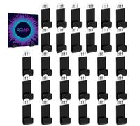 Soporte de pared para discos de vinilo, acrílico de 4 x 2 x 1,5 cm, 30 piezas, soporte de pared para discos, soporte de cubierta de álbum de música acrílico, exhibición de discos de vinilo