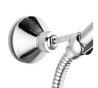 Soporte de pared para ducha, soporte giratorio de 360 grados para cabezal de ducha, montaje ajustable cromado para baño.