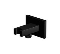 Soporte de pared para ducha Steinberg serie 135, con codo de conexión a la ducha integrado, 13516671S, Color: negro mate