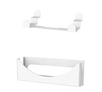 Soporte de pared para enrutador, soporte de pared de metal 2 en 1, viene con kit de montaje de 17,5 x 7 cm para Starlink Gen3 blanco