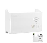 Soporte de pared para enrutador WiFi, caja de almacenamiento para enrutador WiFi, caja de almacenamiento para enrutador, estante de almacenamiento multifunción con refrigeración inferior, soporte de