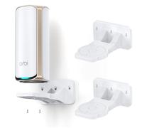 Soporte de pared para enrutadores Orbi WiFi 7, compatible con sistemas de malla Orbi 970, 870, 770 Series y Nighthawk WiFi 7, soporte seguro Orbi para ahorrar espacio y aumentar la señal (RBEWMB