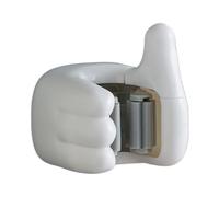 Soporte de pared para escoba, soporte de gesto del pulgar superior, clip de almacenamiento antideslizante de 12 pulgadas con fácil agarre, organizador que ahorra espacio, accesorio para el hogar con