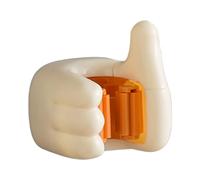 Soporte de pared para escoba, soporte de gesto del pulgar superior, clip de almacenamiento antideslizante de 12 pulgadas con fácil agarre, organizador que ahorra espacio, accesorio para el hogar con