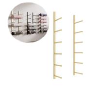 Soporte de Pared para Esterilla de Yoga: Estante de Almacenamiento Vertical para Gimnasio en casa, Organizador metálico para esterillas de Pilates, Equipo de Ejercicio Que Ahorra Espacio, di