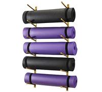 Soporte de Pared para esterillas de Yoga de 6 Niveles: Estante de Almacenamiento Que Ahorra Espacio para el hogar, gimnasios y Estudios de Yoga. Organización eficiente y fácil Acceso a Las e