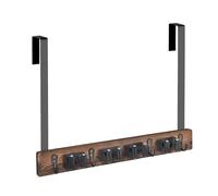 Soporte de pared para fregona y escoba, colgador de pared de madera para escobas, organizador de pared de agarre de fregona, soporte adhesivo para escobas, almacenamiento de fregona de cocina y