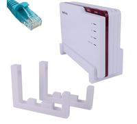 Soporte de pared para Fritz!Box 5690 Pro - DSL Slim Fritz - Color blanco - Ahorra espacio y estable para FritzBox 5690PRO - Fabricado en Alemania | Xebtec