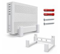 Soporte de pared para Fritz!Box 6690 Pro (no cable), fabricado en Berlín | Soporte a medida, montaje en pared, incluye material de fijación, fabricado en Berlín, ahorra espacio, fácil instalación