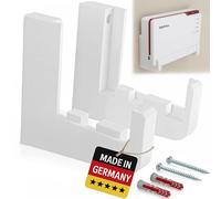 Soporte de pared para FritzBox 5690 Pro - Soporte de plástico resistente AVM 5690 Pro blanco - Fabricado en Alemania