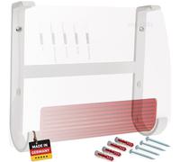 Soporte de pared para Fritzbox 7690 5590 Fiber, 4690 y 7590 AX - Soporte estable para una mejor ventilación y soporte seguro incluso debajo de la mesa y el techo - No apto para 7590 (sin AX)