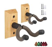 Soporte de pared para guitarra, colgador de metal para guitarra, pared con forma, soporte para perchas eléctricas, ganchos colgantes, soporte de montaje horizontal