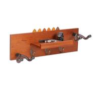 Soporte de pared para guitarra, estante de almacenamiento para guitarra de madera, estante organizador de gran capacidad para ukelele y bajo, para salón y estudio de música