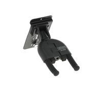 Soporte de pared para guitarra GEWA WallGrip - Soporte para Slatwall para guitarra acústica, eléctrica y bajo - Acolchado de silicona antideslizante - Ajustable de forma flexible - Negro GH-80SB