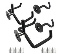 Soporte de pared para guitarra horizontal, soporte de pared para guitarra eléctrica, ukelele, listones, soporte para guitarra hawaiana, soporte para bajo con tornillos, paquete de 2