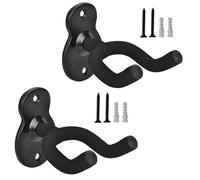 Soporte de pared para guitarra, soporte de pared, soporte de pared, soporte de metal, ukelele, violín, bajo, exhibición, accesorios para instrumentos, paquete de 2