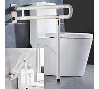 Soporte de pared para inodoro, 79 x 60 cm, ayuda para levantarse del inodoro, asidero para discapacitados, asa de soporte de pared plegable, soporta hasta 150 kg, agarre antideslizante para personas