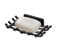 Soporte de pared para jaboneras - Jabonera de ducha, soporte de jabón de ratán, soporte autoadhesivo para barra de jabón sin taladrar, ahorra espacio, para cuarto de ducha, bañera, esponja de