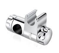 Soporte de pared para la ducha, para sujetar la alcachofa, deslizante, para la barra, 25 mm, plástico ABS cromado