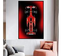 Soporte de pared para LE-GO 42207 Ferrarri SF-2-4 F1 compatible con Le-go Soporte de gancho de coche para montaje en pared, ideas de regalo, tamaño: 50 x 80 cm (sin modelo) (C)