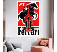 Soporte de pared para LE-GO 42207 Ferrarri SF-2-4 F1 compatible con Le-go Soporte de gancho de coche para montaje en pared, ideas de regalo, tamaño: 50 x 80 cm (sin modelo) (D)