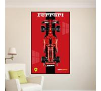 Soporte de pared para LE-GO para 42207 Ferrarri SF-2-4 F1, decoración de soporte de montaje en pared (sin modelo) (A)