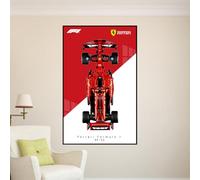 Soporte de pared para LE-GO para 42207 Ferrarri SF-2-4 F1, decoración de soporte de montaje en pared (sin modelo) (B)