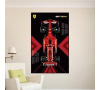 Soporte de pared para LE-GO para 42207 Ferrarri SF-2-4 F1 Soporte de pared para montaje en pared, soporte de gancho para decoración (sin modelo) (D)