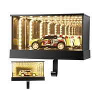 Soporte de pared para llaves, colgador de pared para garaje con luz LED y modelo de coche, soporte para cartera para llaves, para modelo de coche, entrada, garaje, puerta delantera, pasillo, oficinas