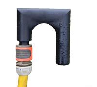 Soporte de pared para manguera al aire libre con función organizadora de tuberías para piscina, patio trasero y lavado de coches, mejora la seguridad y organización de mangueras