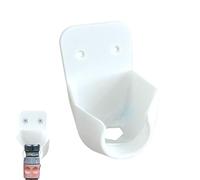 Soporte de pared para manguera de jardín, soporte para manguera de ducha, barra de ganchos para exteriores, desagüe integrado, marco inoxidable, almacenamiento compacto, fácil acceso, claro